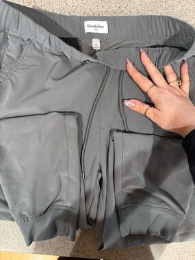 Goodfellow & Co Gray Elastic-Waist Joggers